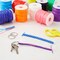 Lanyard String Kit - Neon Plastic Lacing Cord & Gimp String for Bracelets - Plastic Cord & Boondoggle Kit for Keychains - 10 Spools, 50 Yd Each, 2.5 mm x 1 mm, Rainbow